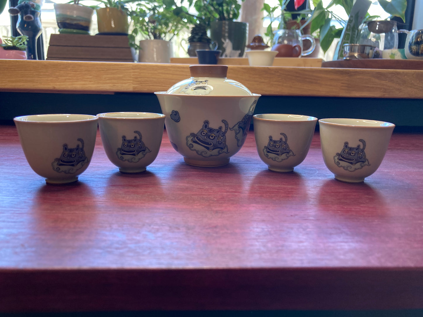 Tiger Gaiwan 150ml/Tiger Cups 35ml