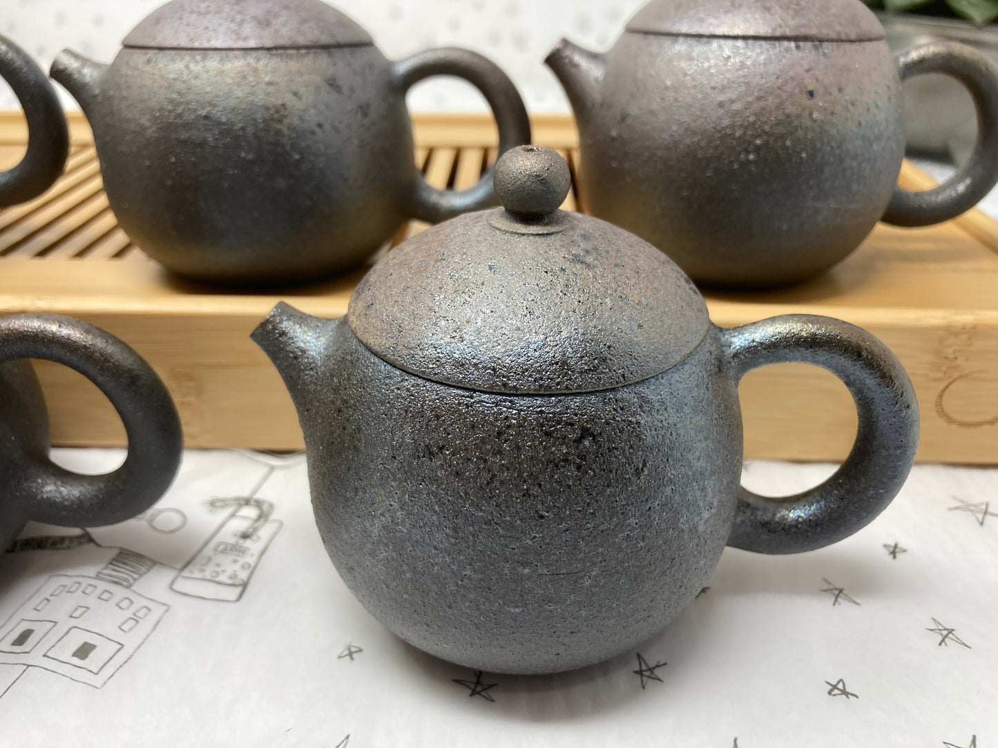 Jianshui Zitao Dragon's Egg Wood Fired Tea pots 130-150ml