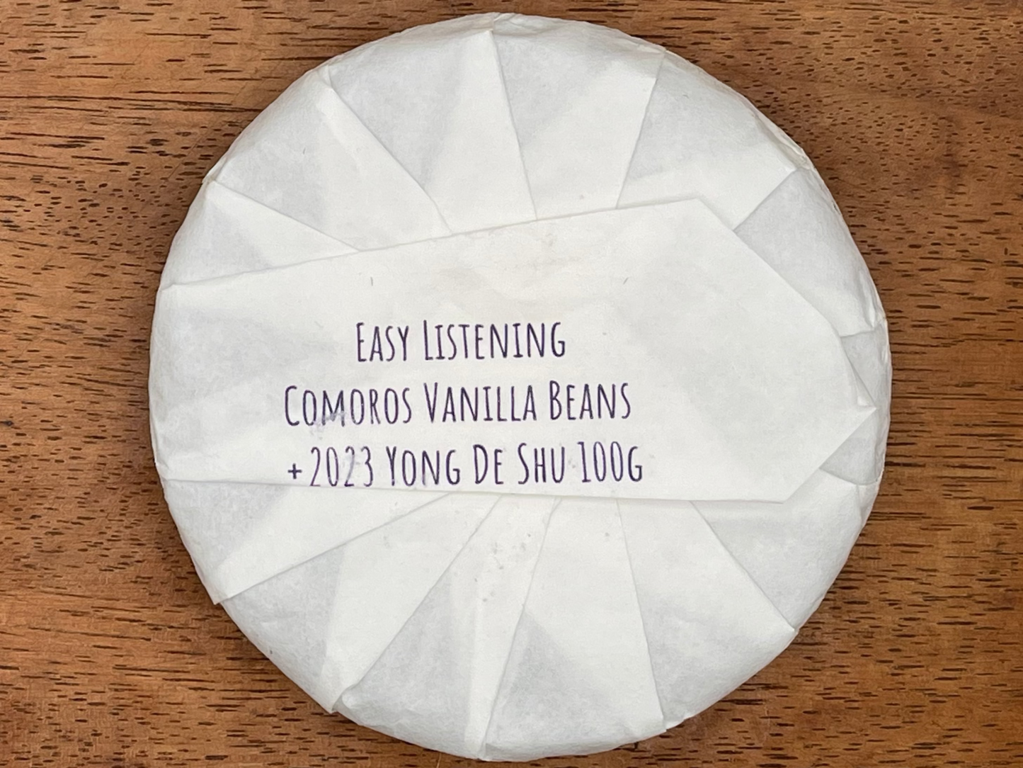Easy Listening (2023 Yond De Shu + Comoros Vanilla Beans) 100g cake