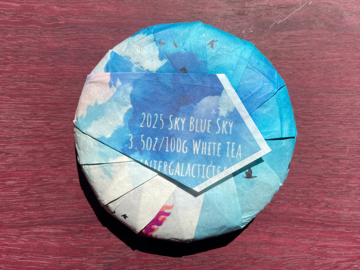 2025 Sky Blue Sky 100g Bai Mudan cake