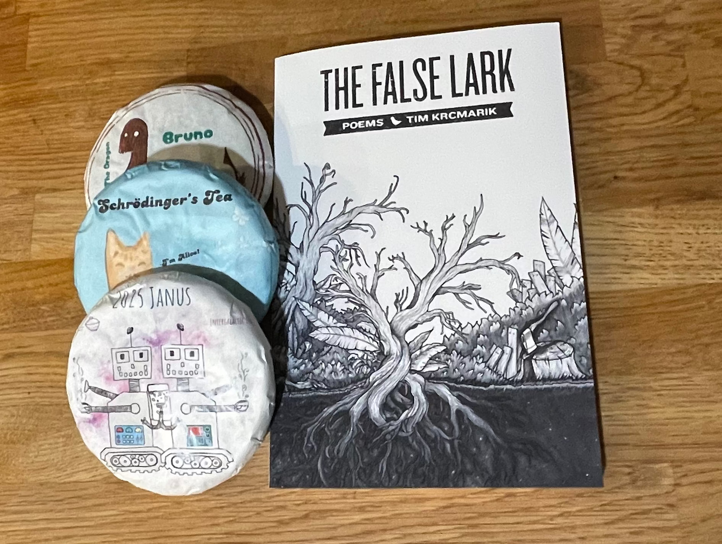 3 Black and White blends + The False Lark