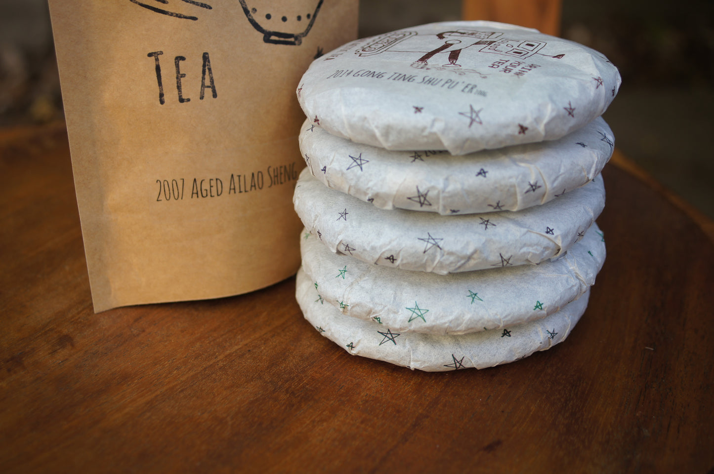 5X100g cakes Puer Tasting Set (with 2018 sheng)