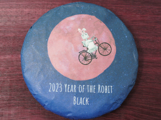 2023 Year of the Robit Black 100g cake