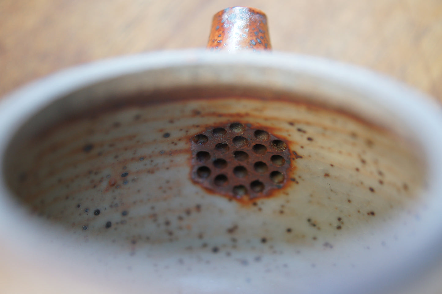 140 mL Red Ruyao Kyusu Artisan Teapot - White
