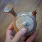 140 mL Red Ruyao Kyusu Artisan Teapot - White